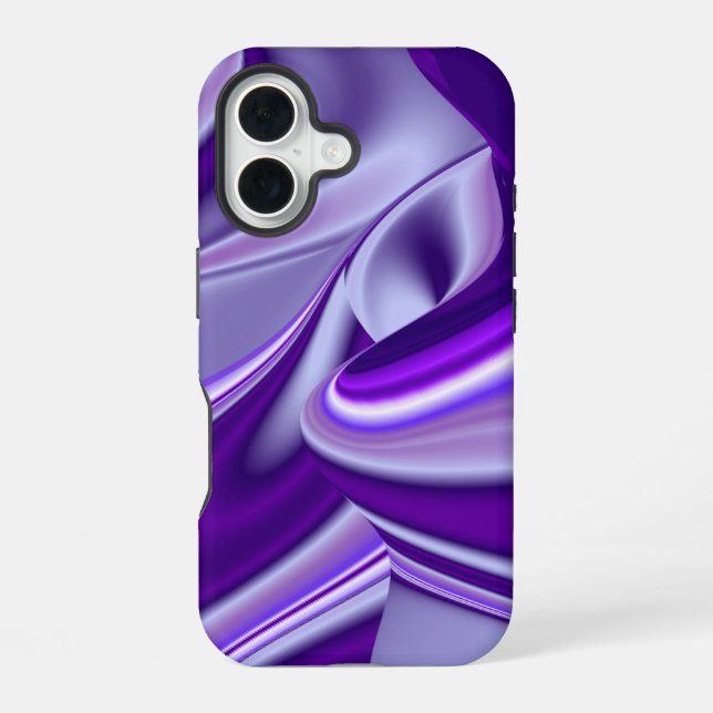Purple Flower Rainbow Dreams iPhone 16 Case (Back)