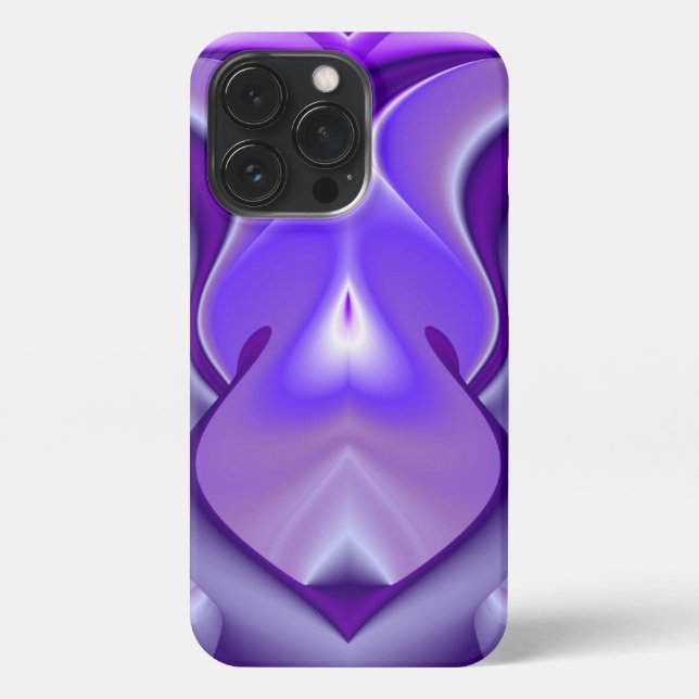 Purple Flower Rainbow Dreams iPhone Case (Back)