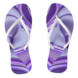 Purple Flower Rainbow Dreams Jandals