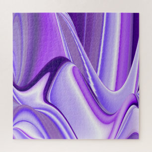 Purple Flower Rainbow Dreams Jigsaw Puzzle