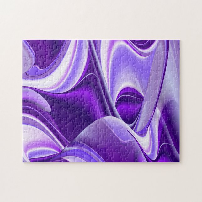 Purple Flower Rainbow Dreams Jigsaw Puzzle (Horizontal)