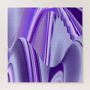 Purple Flower Rainbow Dreams Jigsaw Puzzle