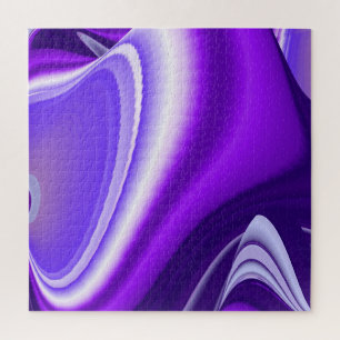 Purple Flower Rainbow Dreams Jigsaw Puzzle