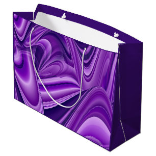 Purple Flower Rainbow Dreams Large Gift Bag