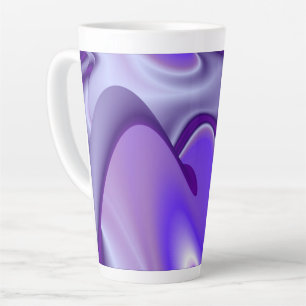 Purple Flower Rainbow Dreams Latte Mug