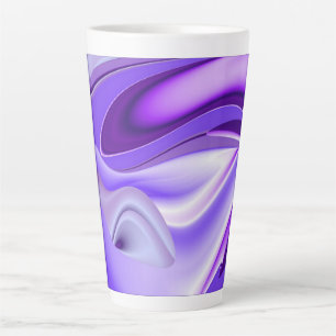 Purple Flower Rainbow Dreams Latte Mug