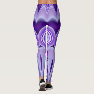 Purple Flower Rainbow Dreams Leggings