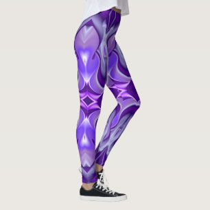 Purple Flower Rainbow Dreams Leggings