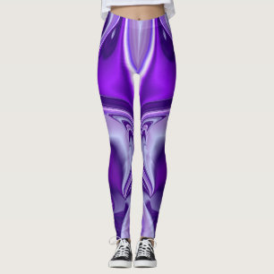 Purple Flower Rainbow Dreams Leggings