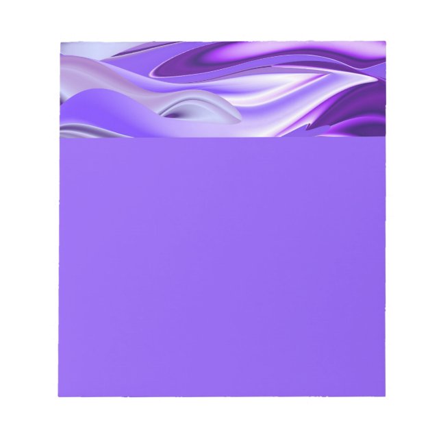 Purple Flower Rainbow Dreams Notepad (Front)
