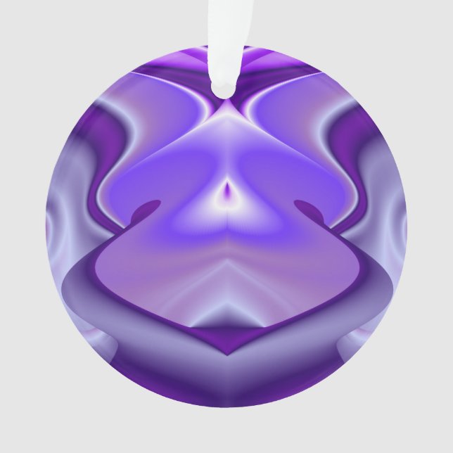 Purple Flower Rainbow Dreams Ornament (Front)