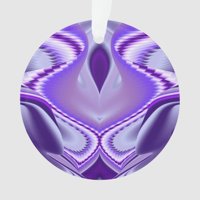 Purple Flower Rainbow Dreams Ornament (Front)