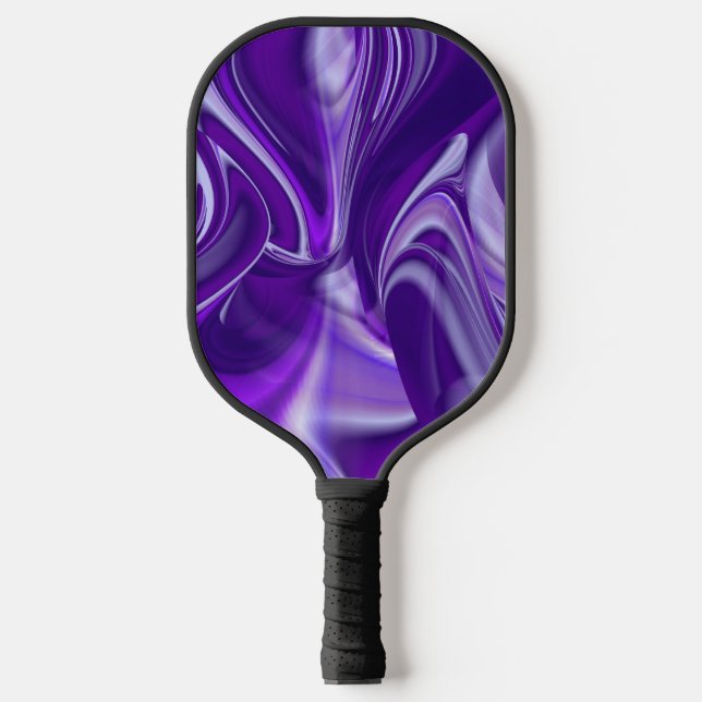 Purple Flower Rainbow Dreams Pickleball Paddle (Front)