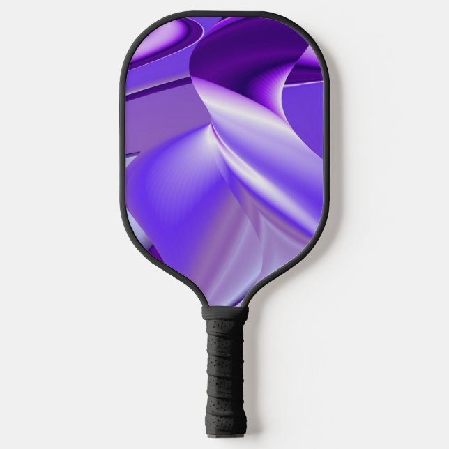 Purple Flower Rainbow Dreams Pickleball Paddle (Front)
