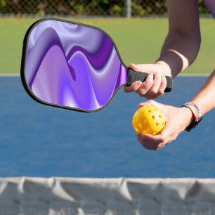 Purple Flower Rainbow Dreams Pickleball Paddle