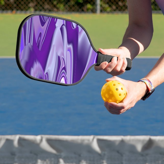 Purple Flower Rainbow Dreams Pickleball Paddle (Insitu)