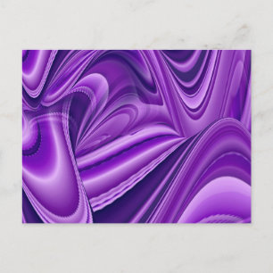 Purple Flower Rainbow Dreams Postcard