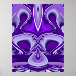 Purple Flower Rainbow Dreams Poster