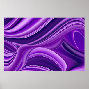Purple Flower Rainbow Dreams Poster