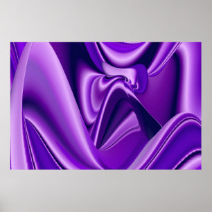 Purple Flower Rainbow Dreams Poster