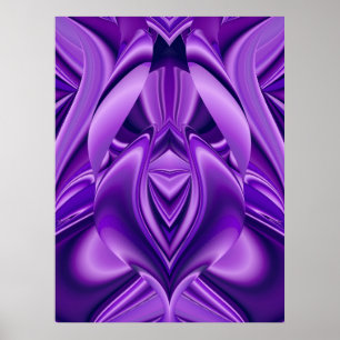 Purple Flower Rainbow Dreams Poster