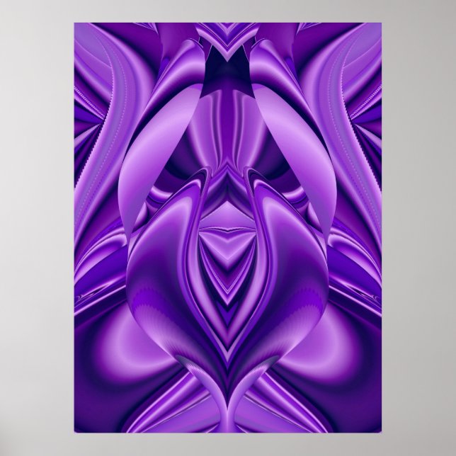 Purple Flower Rainbow Dreams Poster (Front)