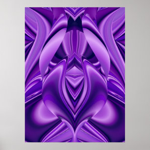 Purple Flower Rainbow Dreams Poster