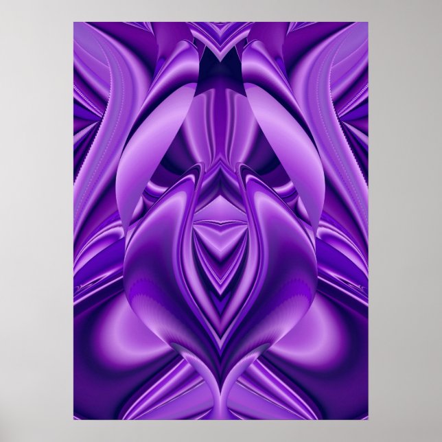 Purple Flower Rainbow Dreams Poster (Front)