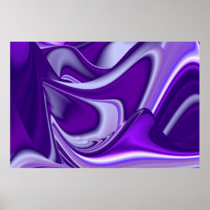 Purple Flower Rainbow Dreams Poster