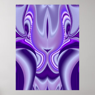 Purple Flower Rainbow Dreams Poster