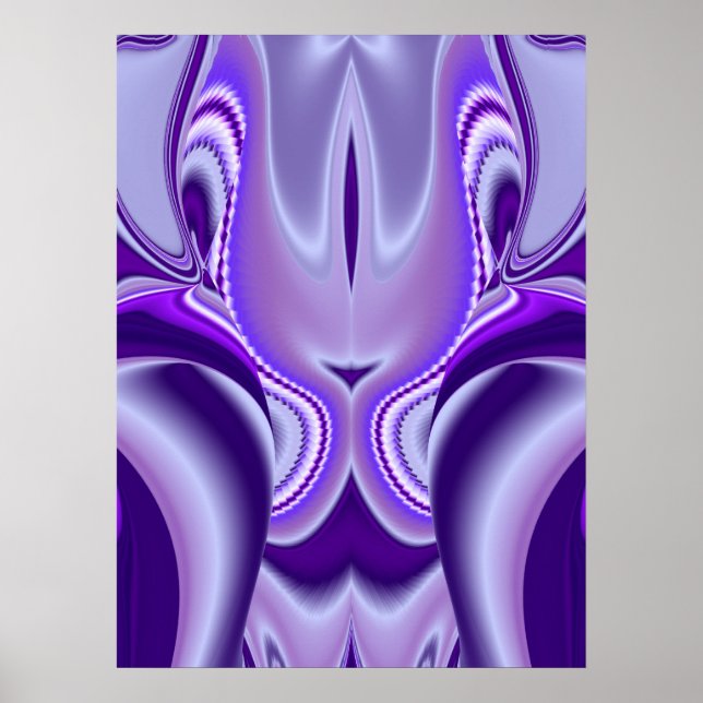 Purple Flower Rainbow Dreams Poster (Front)