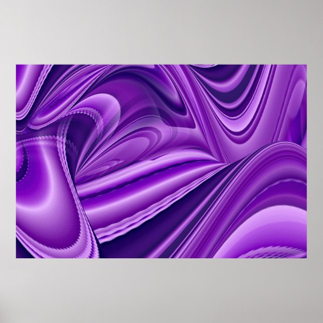 Purple Flower Rainbow Dreams Poster (Front)