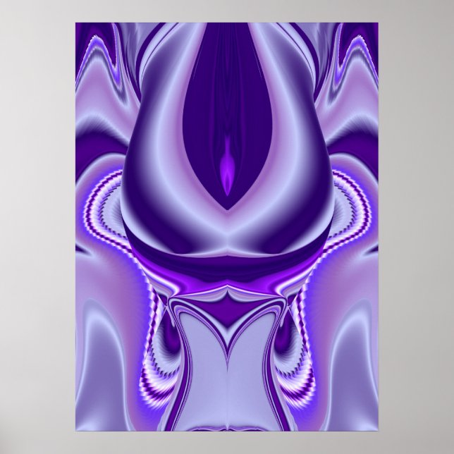 Purple Flower Rainbow Dreams Poster (Front)