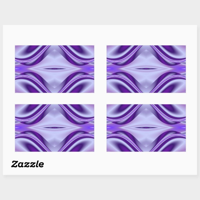 Purple Flower Rainbow Dreams Rectangular Sticker (Sheet)