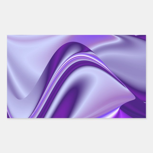 Purple Flower Rainbow Dreams Rectangular Sticker (Front)