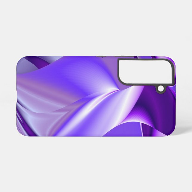 Purple Flower Rainbow Dreams Samsung Galaxy S22 Case (Back Horizontal)
