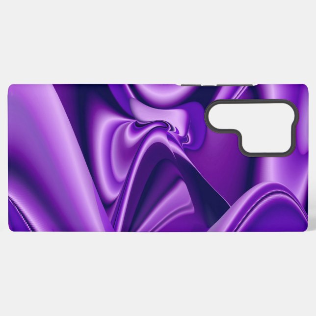 Purple Flower Rainbow Dreams Samsung Galaxy S22 Ultra Case (Back Horizontal)