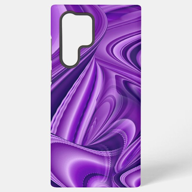 Purple Flower Rainbow Dreams Samsung Galaxy S22 Ultra Case (Back)
