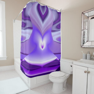 Purple Flower Rainbow Dreams Shower Curtain