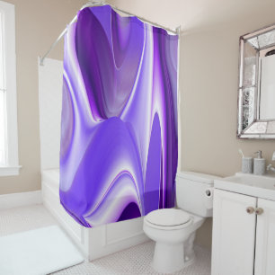 Purple Flower Rainbow Dreams Shower Curtain