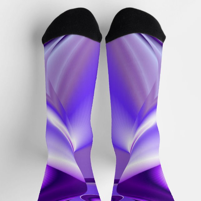 Purple Flower Rainbow Dreams Socks (Top)
