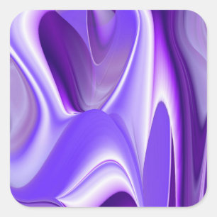 Purple Flower Rainbow Dreams Square Sticker