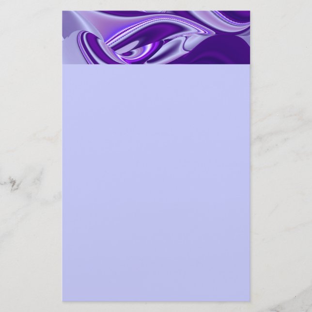 Purple Flower Rainbow Dreams Stationery (Front)