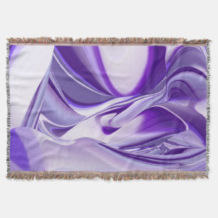 Purple Flower Rainbow Dreams Throw Blanket