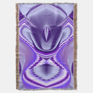 Purple Flower Rainbow Dreams Throw Blanket