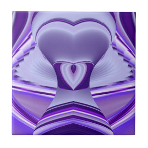 Purple Flower Rainbow Dreams Tile