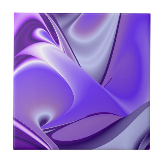 Purple Flower Rainbow Dreams Tile (Front)