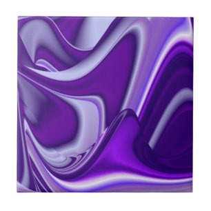 Purple Flower Rainbow Dreams Tile