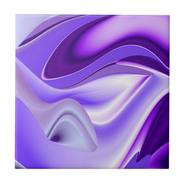 Purple Flower Rainbow Dreams Tile (Front)