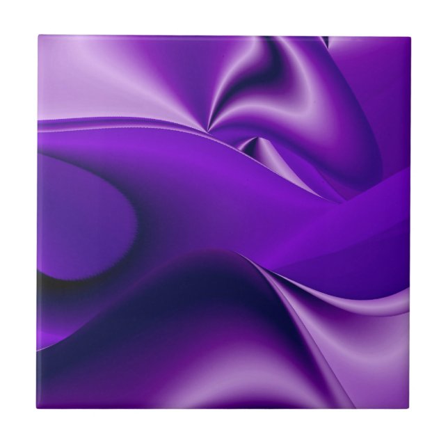 Purple Flower Rainbow Dreams Tile (Front)